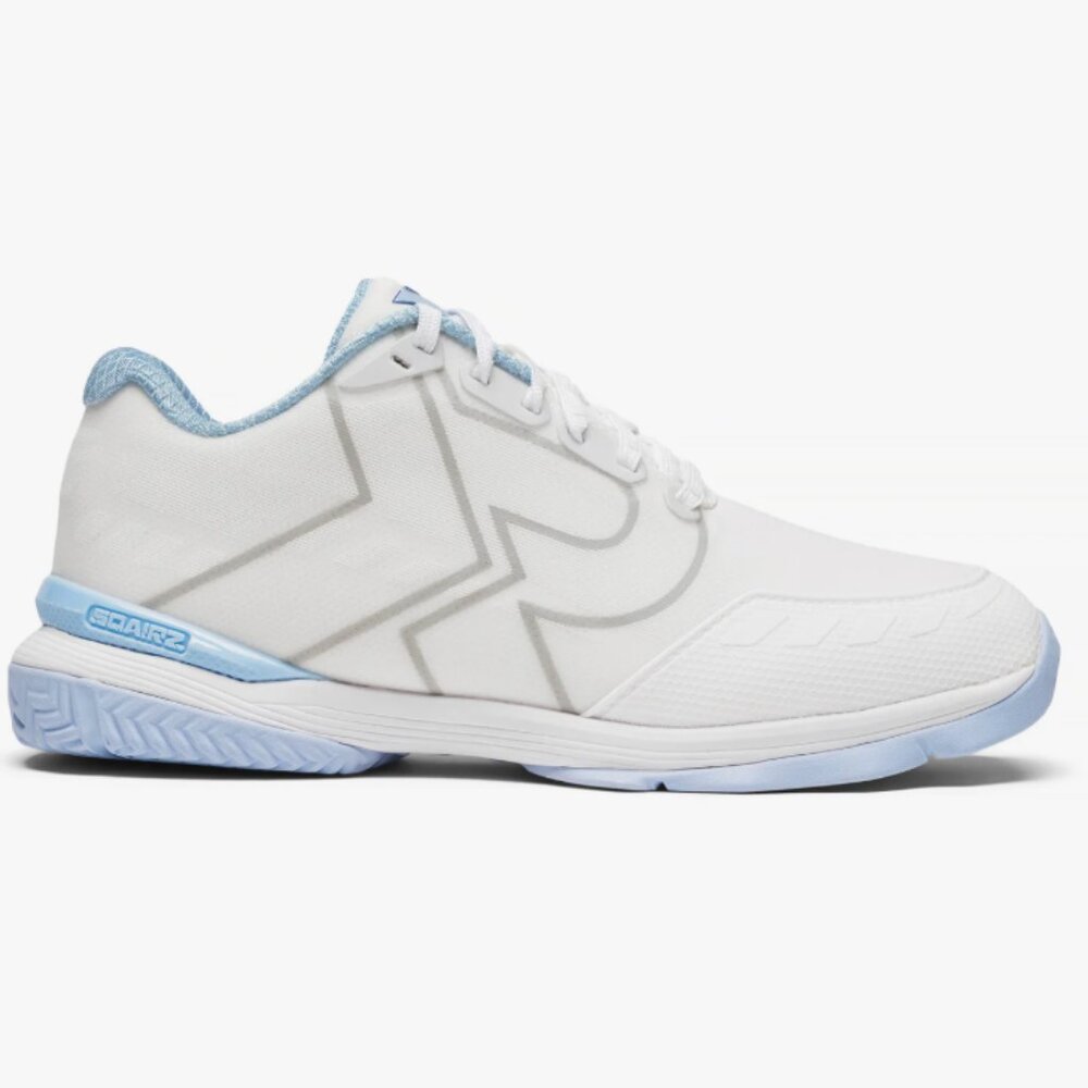 Sqairz XRZ Women’s Pickleball Shoes White & Light Blue Size 6.5